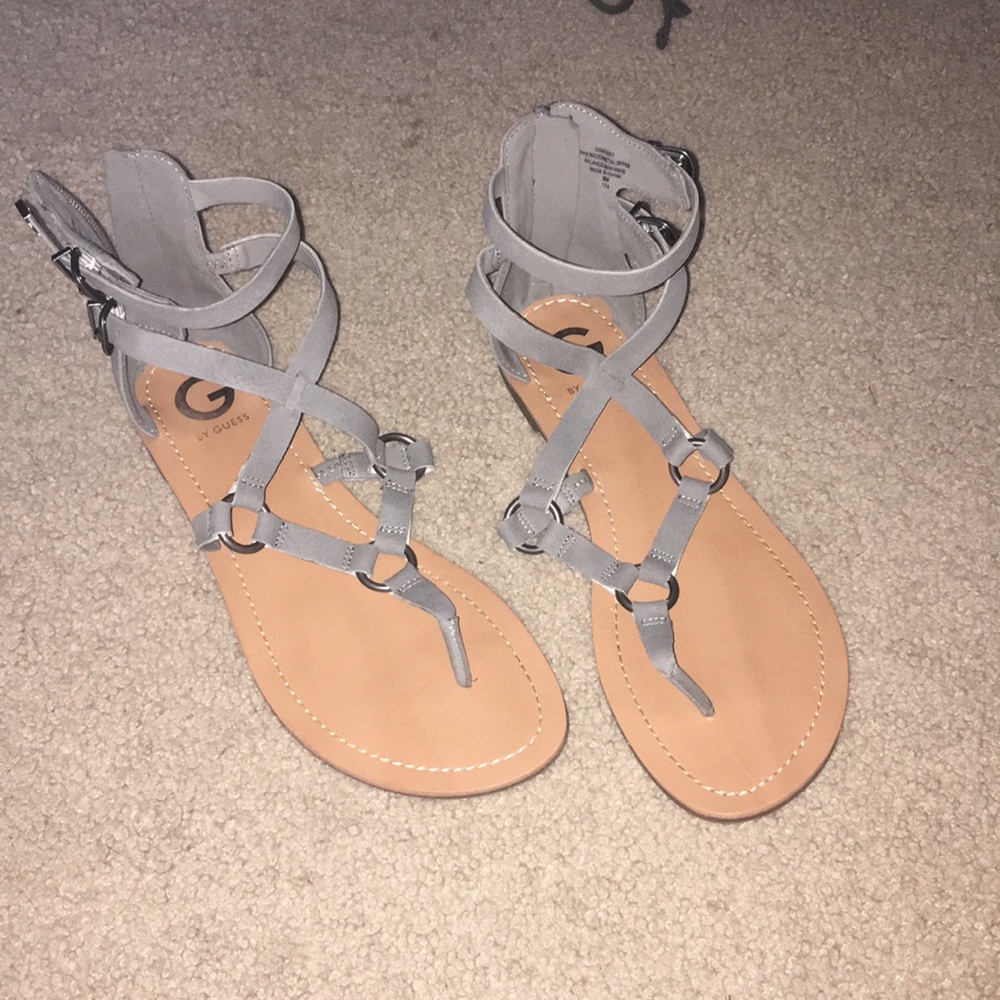Grey sandals